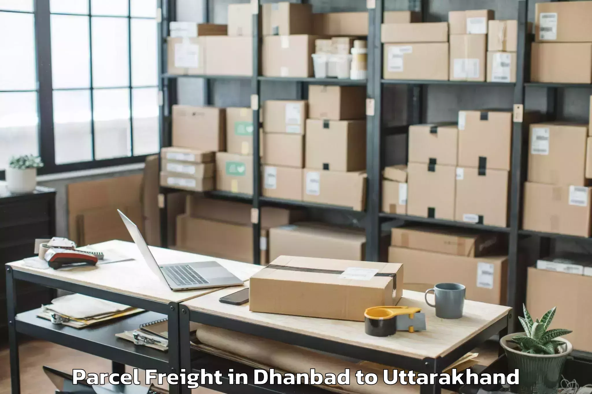 Affordable Dhanbad to Chaukhutiya Parcel Freight